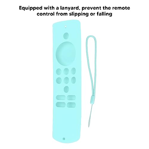 Capa de controle remoto de silicone, capa protetora macia antiderrapante à prova de choque com cordã