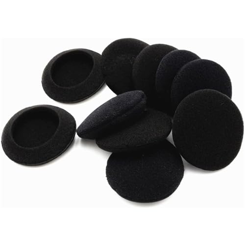 KPH7 10 pares de almohadillas de espuma para auriculares para Koss KPH7, con espuma de alta densidad - 55MM (Negro) miniatura 4