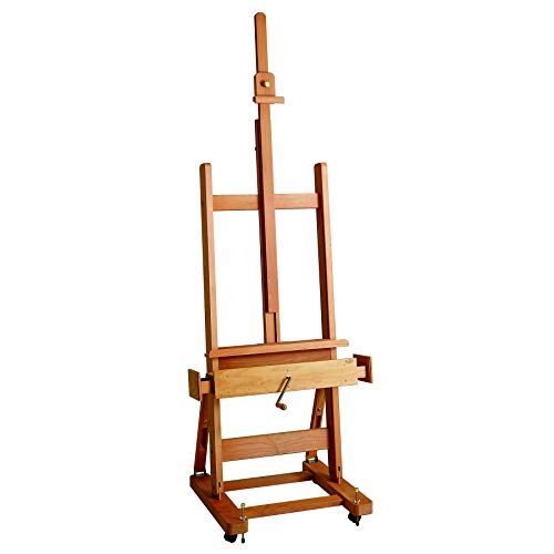 Mabef Master Studio H-Frame Easel With Crank (Mbm-04) , Brown #TOP4