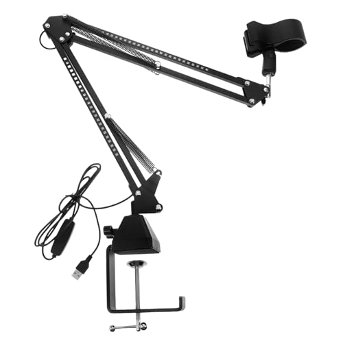 UPKOCH 1 Juego Soporte De Micrófono Auge Del Micrófono Soporte De Pluma Brazo De Escritorio Para Micrófono Soporte De Escritorio Para Brazo De Micrófono Black Aleación