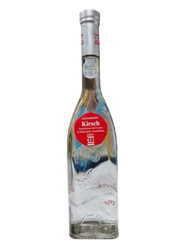 Aguardiente de Cereza Kirsch Valle del Jerte Aguardiente Artesano 100% Fruta con Picota del Jerte | Destilado Tradicional y Sabor Intenso