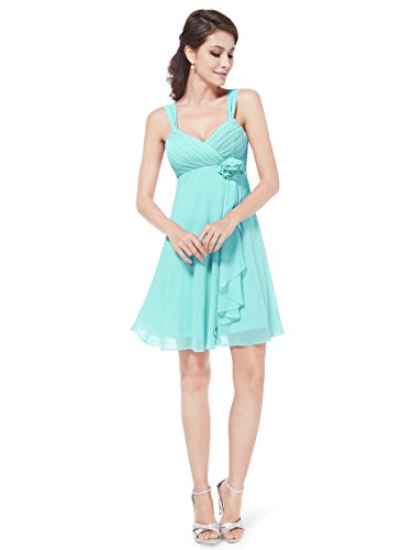 Ever Pretty Vestito da sera con pieghe e fiore