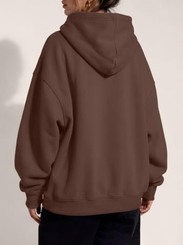 Image of Trendy Queen Women Oversized Hoodies Fall Outfits | Gentle Skin Feel, Aesthetic Drop Shoulder, Large Kangaroo Pocket, Seamless Daily Outfit Match