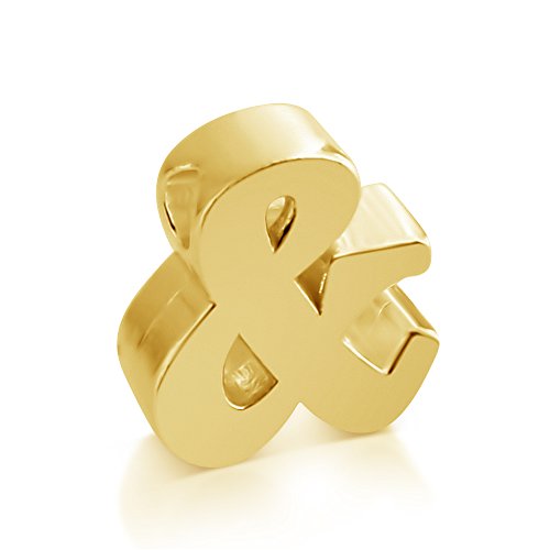 Ampersand Symbol & - Your Personalized Serif Font Pendant Necklace Thin 1mm Chain3