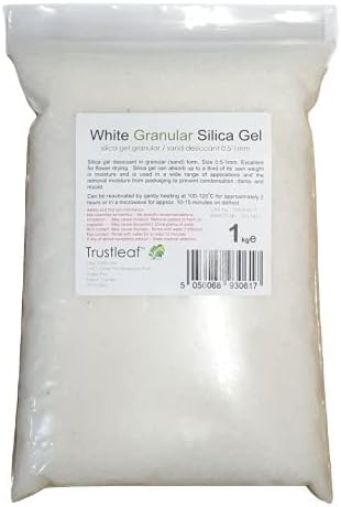 Trustleaf 1kg Bag Granular Silica Gel 0.5-1mm Grains, Flower Drying (1kg Bag - ws)