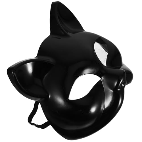 Cabilock DIY for Crafting Lightweight Paintable Plastic Half Face Mask for Halloween Parties Masquerades and Creative Costumes Versatile Use for Any Event