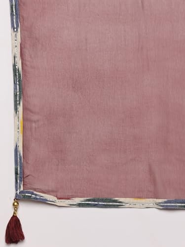 Image of RAJMANDIRFABRICS Silk Women's Muslin Embroidered Fabric With Solid Colour Full Salwar Suit Set