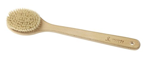 Cepillo para el cuerpo con largo mango y cerdas naturales- utilizar a seco