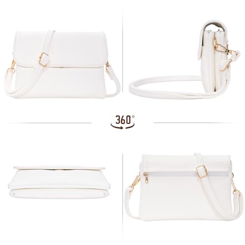 Image of Small Crossbody Bags for Women,Vegan Leather Cell Phone Purse with Adjustable Shoulder Strap for Travel
