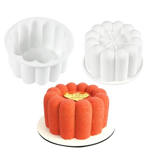 KAHDGSS 2 moldes de silicona con pétalos de flores, moldes para tartas, chocolate, utensilios de cocina, fiestas