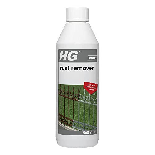 HG Rust Remover for Metal Effective Rust Stain Remover with Rust Repellent Effect Anti Rust Dip or Paint On Powerful Rust Cleaner for Gates Tools & Furniture - 500ml
