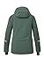 killtec Damen Ksw 81 Wmn Jckt Skijacke/Funktionsjacke Mit Abzippbarer Kapuze Und Schneefang, Grün/grau, 40 EU