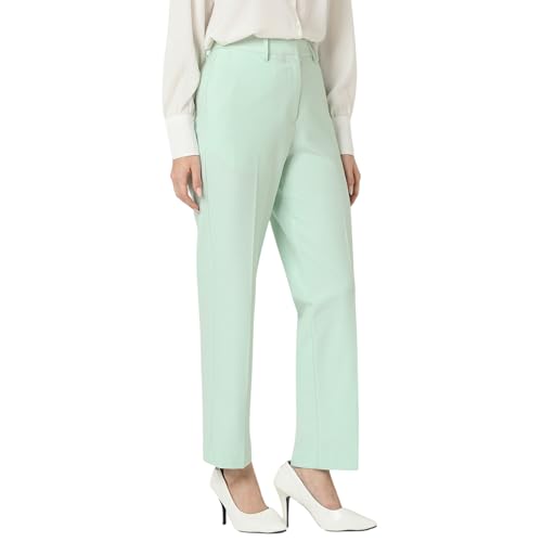 Image of Van Heusen Women's Regular Fit Mid Rise Casual Straight Pants