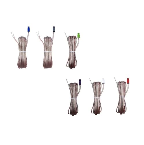 Cable de bocina 6x para Home Cinema Pioneer y reproductor de CD DVD en rojo y negro