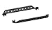DV8 SRSOTB-04 Black Plated Dimpled Holes Rock Sliders for 07-17 Jeep Wrangler