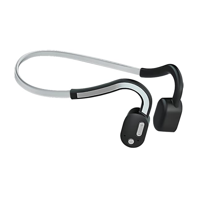 Electronic - HT2 Wireless Conduction Headphones for Sport Running MP3 Player 8GB Built-in Card Bluetooth Earphones Waterproof Headsets (Black gray from UAE)