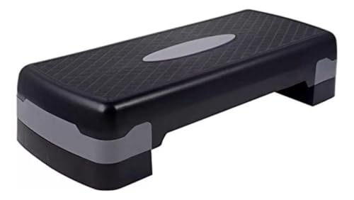 Step de Academia para Exerc&iacute;cio Aer&oacute;bico 67 x 28 x 10-15cm com Regulagem de Altura Premium Rubber...