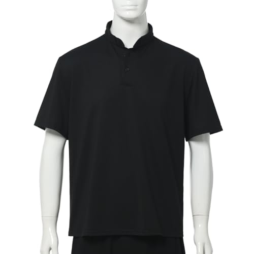 Men's Clergy Tab Collar Polo Shirt Short Sleeve Pastor Minister Preacher Shirt4