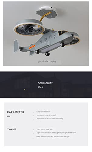 Image of Silicone Led Airplane Fan Light Remote Control Ceiling Fan Light Suitable For Children'S Room Bedroom Living Room Decorative Light Chandelier