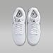 Air Jordan Jordan 1 Low Cleat GS BigKid Sneaker's, White/Black/Black, Size 4