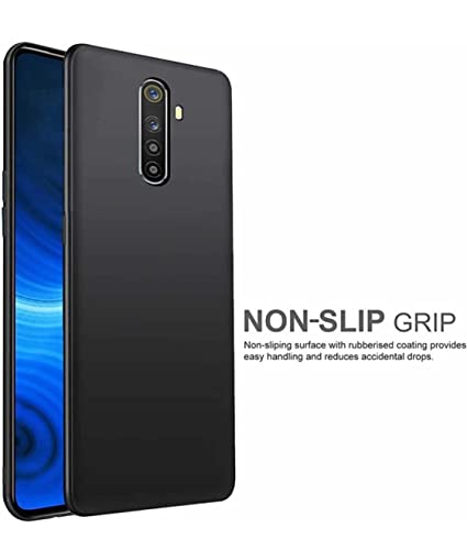 Image of Mobile Back Cover Case for Realme X2 Pro (Silicone Case|CameraProtection|Black SC1510)