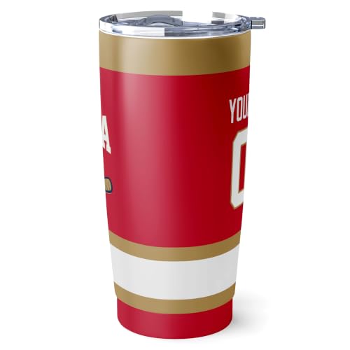 Image of ANTKING Florida Tumbler 20oz Custom Name Number Travel Mug Gifts | Stainless Steel Insulated Coffee Cup for Men Women