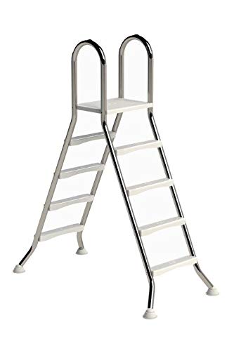 IDEAL Edelstahl Hochbeckenleiter 4+4 Stufen (1,20m/1,20m) V2A by well2wellness®