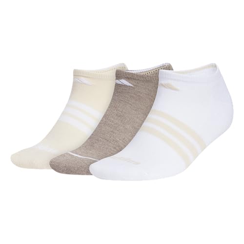 Image of adidas Cushioned No Show Socks 3-Pairs Durable & Comfortable