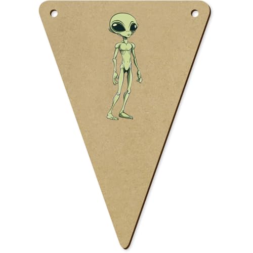 Image of Azeeda 5 x 'Alien Character' Bunting Flags (BN00093666)