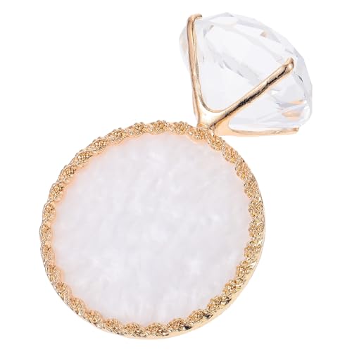 NOLITOY Exhibidor de Joyas Multifuncional para Pendientes y Collares Soporte Dorado Diseño de Concha y Gran Diamante Estante Organizador para Hogar y Tienda Decoración Práctica
