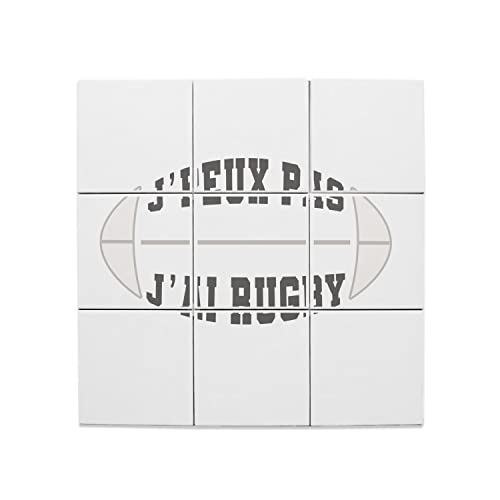 Carreaux céramique rugby pour remplacer un cadre mural classique par de la faïence