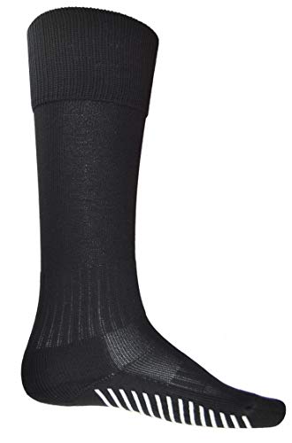 Vizari V Grip Long Sport Men Socks | Polyester Athletic Socks with No Logo | Solid Men's Crew Socks with Rubber Grip