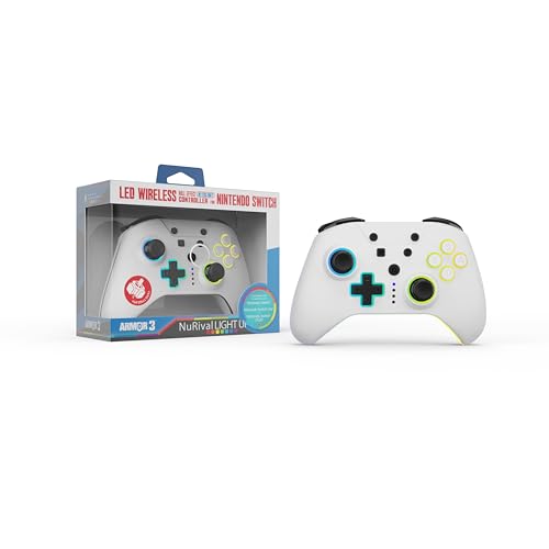 Hyperkin Mando inalámbrico blanco Armor3 NuRival con efectos de reverberación 7