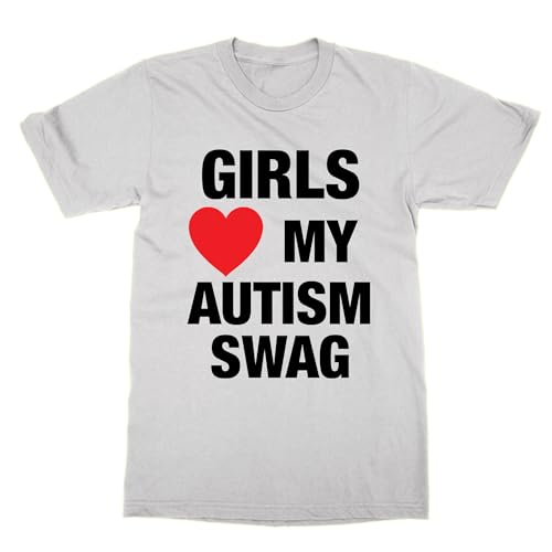 T-shirt Love My Autism Swag pour filles - Haut en coton rose pour enfant