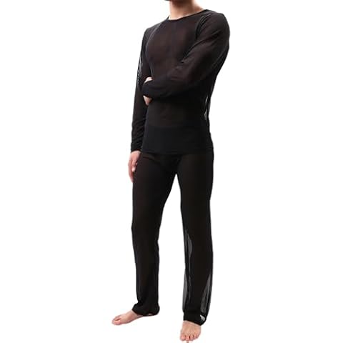 YOSUWOAI Ensemble pyjama homme transparent Cover