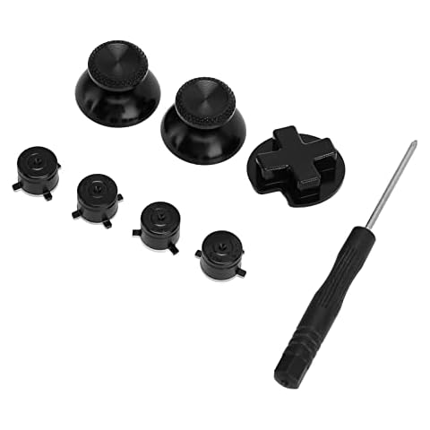 Jopwkuin Game Controller Metal Button, Aluminum Alloy Fashionable Game Controller Button Parts Easy To Install Professional Accurate Cutting for Game Pad Cover