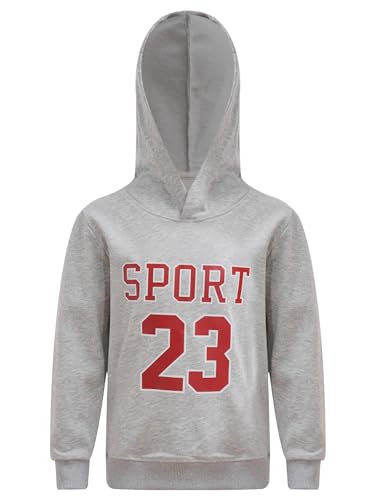 TTAO Kids Boys Letters Print Pullover Long Sleeve Casual Hooded Sweatshirt Athletic Loose Top2