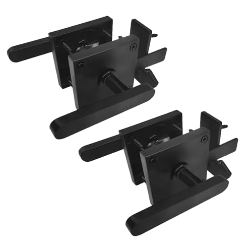 Spalivivre Doppelseitiger Torriegel für Holzzaun, robuster Aluminium-Gartentorriegel für Holztore, Türriegel, Hinterhof, Garten, Schuppentüren und Außenzaun, Schwarz Spalivivre Doppelseitiger Torriegel für Holzzaun, robuster Aluminium-Gartentorriegel für Holztore, Türriegel, Hinterhof, Garten, Schuppentüren und Außenzaun, Schwarz