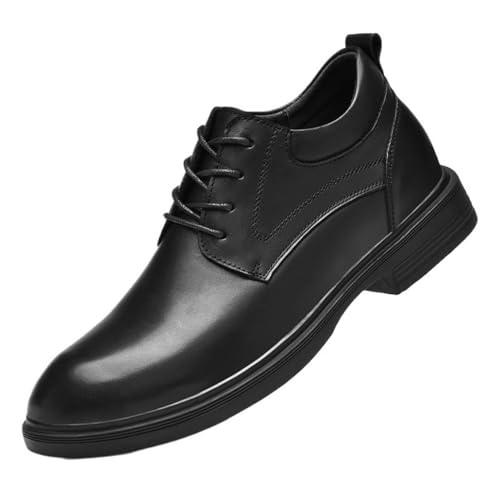 Mens Elevator Leather Dress Shoes Business Casual Oxford Shoes British Style Wedding Groom Height Increasing Autumn Lace up3