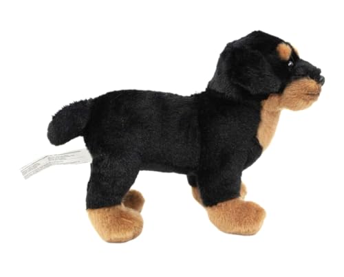 Teddys Rothenburg Kuscheltier Hund Rottweiler 18 cm stehend Plüschhund Plüschtier