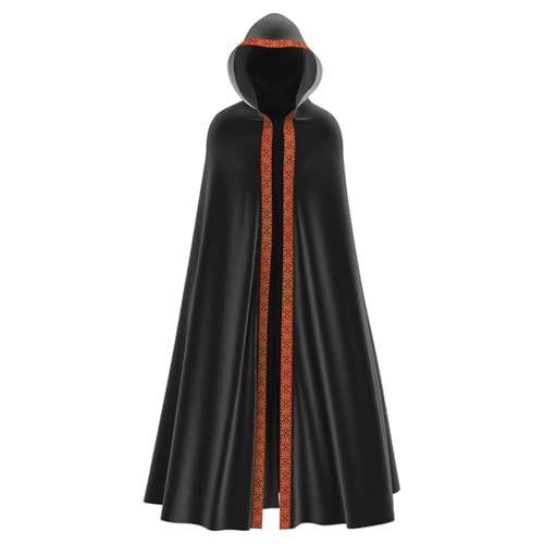 Generisch Capa de Halloween con capucha, sacerdote de la iglesia, capa larga, abrigo para adultos, disfraz de carnaval, capa con capucha, disfraz gótico, medieval, uniforme litúrgico