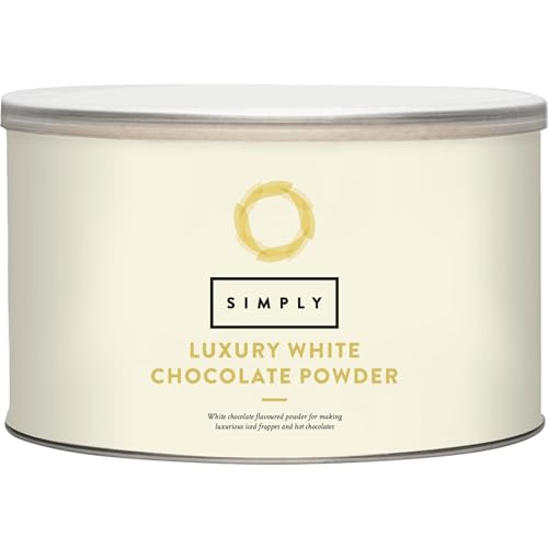 Simply Luxury White Hot Chocolate Hot Chocolate Powder for Smooth & Creamy Beverage Suitable for Vegetarians Halal & Nut-Free 1kg