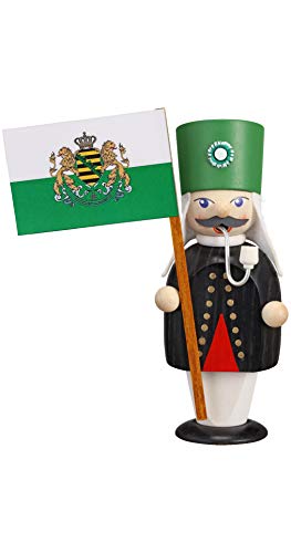 Seiffener Volkskunst | Räuchermann Erzgebirge | Kleine Gesellen 16 cm...