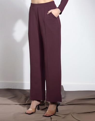 Image of Selvia Co ord Set for Women Stylish, Asymmetric Button Top and Trouser Pant
