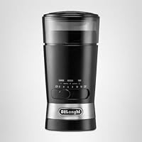 De'Longhi Kaffeemühle KG210 – elektrische Mühle für ganze Kaffeebohnen, Gewürze und Nüsse, rostfreie Edelstahlklingen, 170 Watt, Kunststoff, Schwarz, Talla Única – Ansicht 6