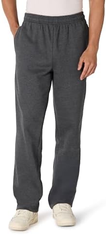 Amazon Essentials Men's Fleece Open Bottom Sweatpant (Available in Big and Tall)