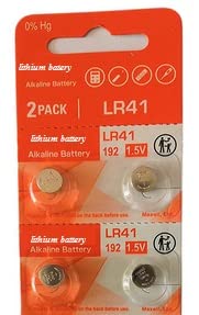 Lr41 Ag3 Lr736 392 392A 192 Sr41 Button Coin Cell Battery - Pack Of 4