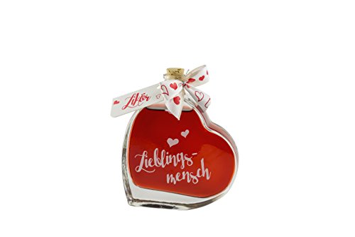 LIKÖR-HERZ - Motiv: 'Lieblingsmensch' - Likör 16% vol.