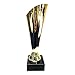 Express Medals Trophy Cup - Bright Gold and Red Star Trophy with Marble Base for Sport Tournaments, Competitions, Recognition or Award, 9 Inches Tall x 3 Inches Wide at The top.