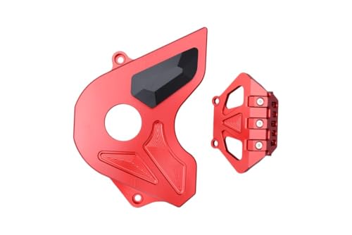 Cache carter pignon pour CBR 650R rouge, look racing sur route